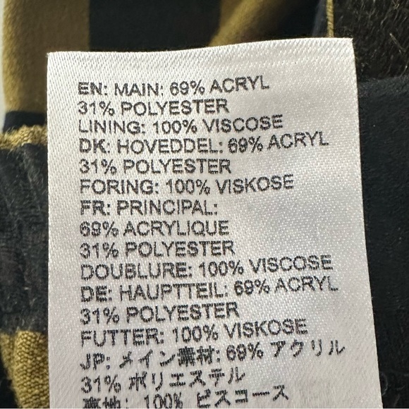 STINE GOYA JELENA YELLOW CHECKED TROUSER PANTS SIZE XS - Picture 13 of 13